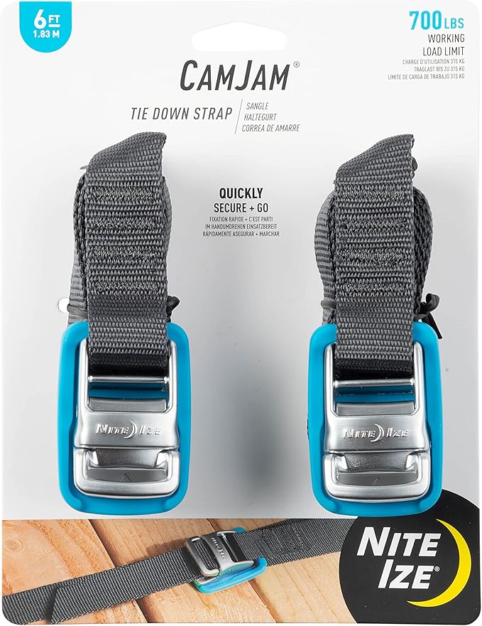 Nite Ize CamJam Tie Down Strap - 6 FT (1.83m) 2 pack