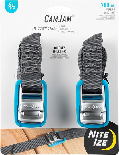 Nite Ize CamJam Tie Down Strap - 6 FT (1.83m) 2 pack